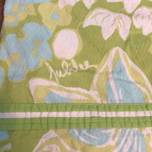Lilly Pulitzer Green Floral Skort - Picture 3 of 6